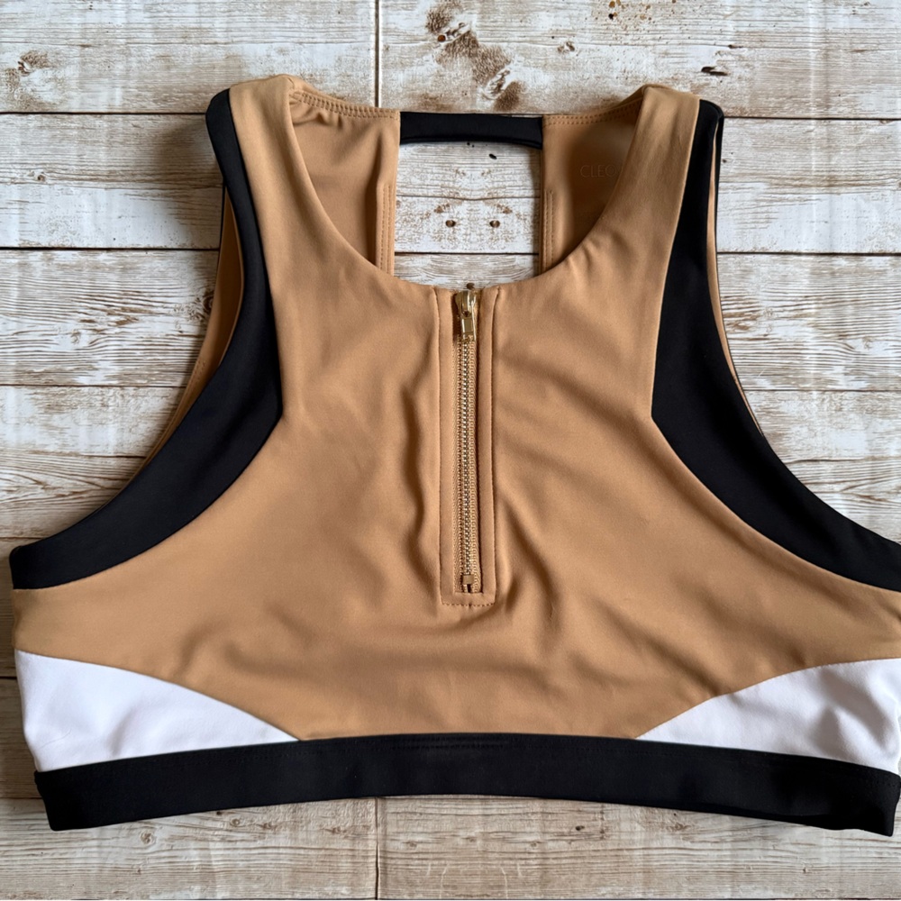Cleo Harper Kelsey Wells Maze Bralet in Coffee